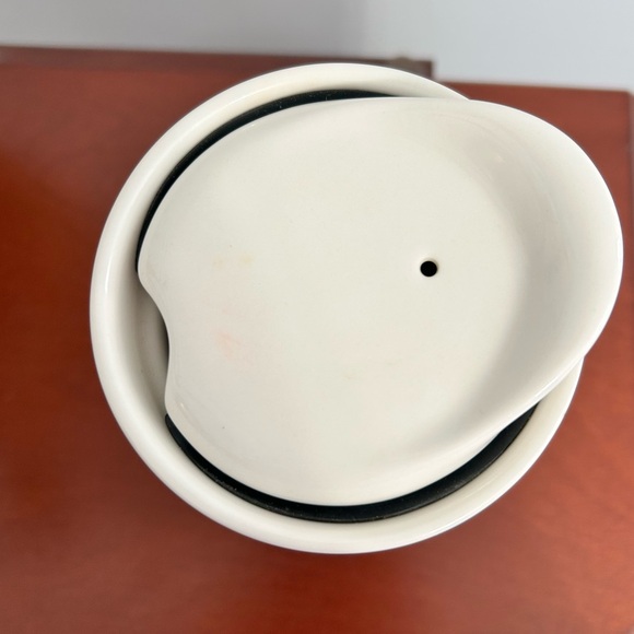 Starbucks 2014 Siren Face Ceramic 12 oz Travel Mug with Lid - Picture 6 of 10